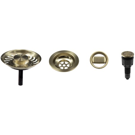 Komponenty pre granitové drezy Sinks, Bronz Modern, pre jednodrezy s ovládačom