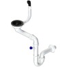 Sifón Sinks SPNG3SBL 3 1/2" pre granitové drezy, s extra úsporou miesta, čierne komponenty