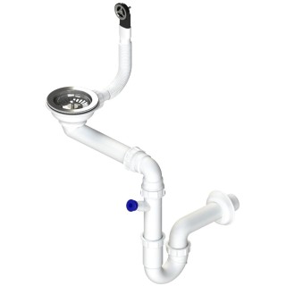 Sifón Sinks SPNG3S 3 1/2" pre granitové drezy, s extra úsporou miesta