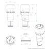 Externá ventilačná jednotka Faber EVJ E220P 7347D, Antracit