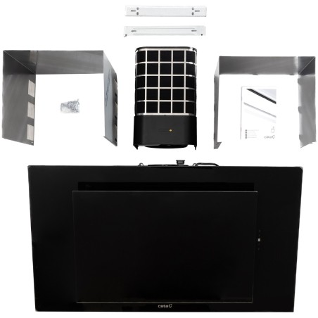 Odsávač pár Cata Renova Pure Air VNV 90 X GBK, Nerez / čierne sklo