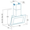 Odsávač pár Cata Renova Pure Air VNV 90 X GBK, Nerez / čierne sklo