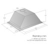 Odsávač pár Cata Empire VD 215060, Nerez