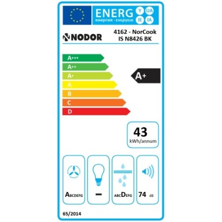 Indukčná varná doska s odsávaním Nodor NorCook IS N7426 BK, Čierne sklo