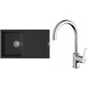 Set StrongSinks S3 (drez Zala 860 Čierna + batéria Rhona Chróm)