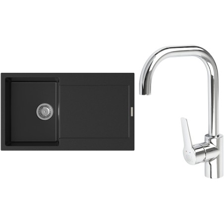 Set StrongSinks S3 (drez Zala 860 Čierna + batéria Garonne Chróm)