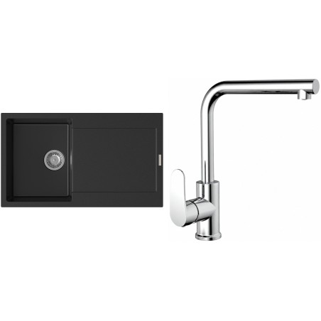 Set StrongSinks S3 (drez Zala 860 Čierna + batéria Stréva Chróm)