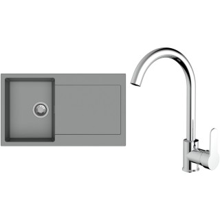 Set StrongSinks S3 (drez Zala 860 Sivá + batéria Seina Chróm)