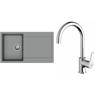 Set StrongSinks S3 (drez Zala 860 Sivá + batéria Rhona Chróm)