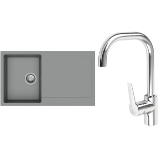 Set StrongSinks S3 (drez Zala 860 Sivá + batéria Garonne Chróm)