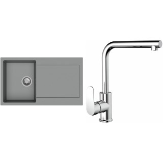 Set StrongSinks S3 (drez Zala 860 Sivá + batéria Stréva Chróm)