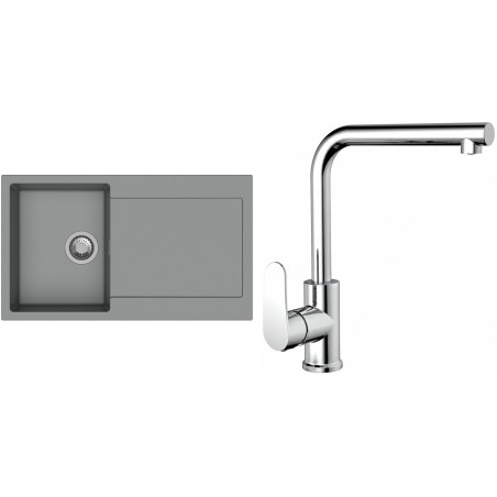 Set StrongSinks S3 (drez Zala 860 Sivá + batéria Stréva Chróm)