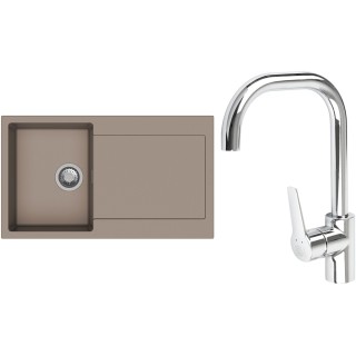 Set StrongSinks S3 (drez Zala 860 Béžová + batéria Garonne Chróm)
