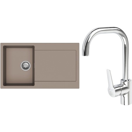 Set StrongSinks S3 (drez Zala 860 Béžová + batéria Garonne Chróm)