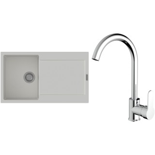 Set StrongSinks S3 (drez Zala 860 Biela + batéria Seina Chróm)