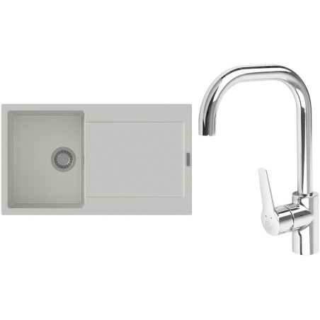 Set StrongSinks S3 (drez Zala 860 Biela + batéria Garonne Chróm)
