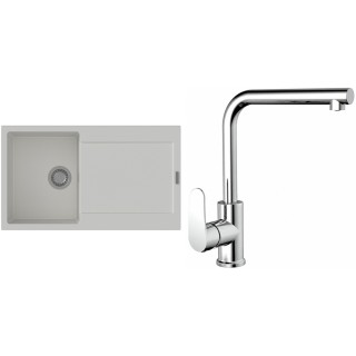 Set StrongSinks S3 (drez Zala 860 Biela + batéria Stréva Chróm)
