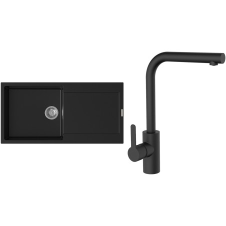 Set StrongSinks S3 (drez Zala 1000 Čierna + batéria Ipoly Čierna matná)
