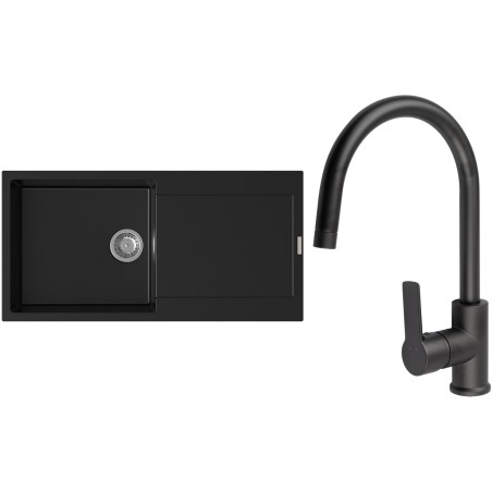 Set StrongSinks S3 (drez Zala 1000 Čierna + batéria Loira Čierna matná)
