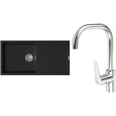 Set StrongSinks S3 (drez Zala 1000 Čierna + batéria Garonne Chróm)