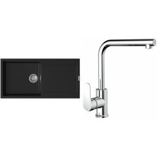 Set StrongSinks S3 (drez Zala 1000 Čierna + batéria Stréva Chróm)