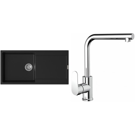 Set StrongSinks S3 (drez Zala 1000 Čierna + batéria Stréva Chróm)