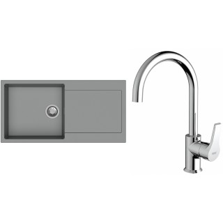Set StrongSinks S3 (drez Zala 1000 Sivá + batéria Rhona Chróm)