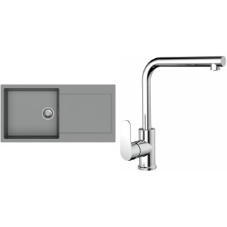Set StrongSinks S3 (drez Zala 1000 Sivá + batéria Stréva Chróm)