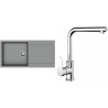 Set StrongSinks S3 (drez Zala 1000 Sivá + batéria Stréva Chróm)