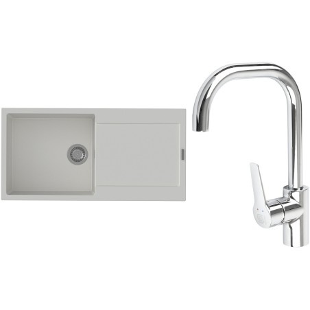 Set StrongSinks S3 (drez Zala 1000 Biela + batéria Garonne Chróm)