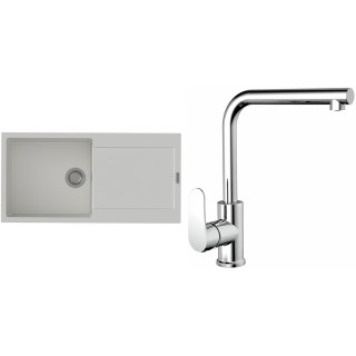Set StrongSinks S3 (drez Zala 1000 Biela + batéria Stréva Chróm)