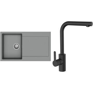 Set StrongSinks S3 (drez Zala 860 Sivá + batéria Ipoly Čierna matná)