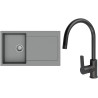 Set StrongSinks S3 (drez Zala 860 Sivá + batéria Loira Čierna matná)