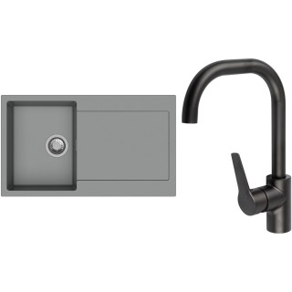 Set StrongSinks S3 (drez Zala 860 Sivá + batéria Garonne Čierna matná)
