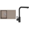 Set StrongSinks S3 (drez Zala 860 Béžová + batéria Ipoly Čierna matná)