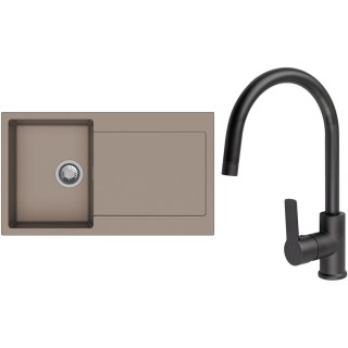 Set StrongSinks S3 (drez Zala 860 Béžová + batéria Loira Čierna matná)