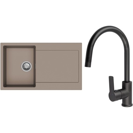 Set StrongSinks S3 (drez Zala 860 Béžová + batéria Loira Čierna matná)