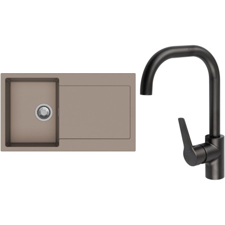 Set StrongSinks S3 (drez Zala 860 Béžová + batéria Garonne Čierna matná)