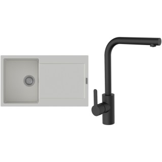 Set StrongSinks S3 (drez Zala 860 Biela + batéria Ipoly Čierna matná)