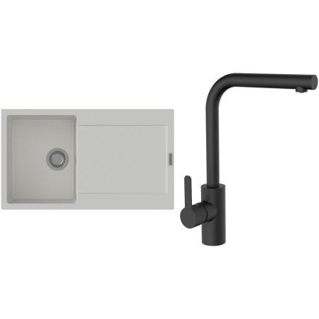 Set StrongSinks S3 (drez Zala 860 Biela + batéria Ipoly Čierna matná)