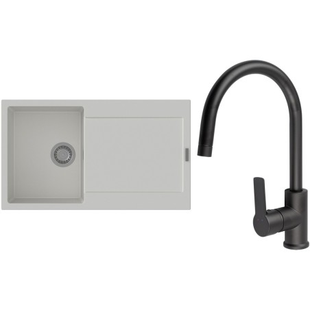 Set StrongSinks S3 (drez Zala 860 Biela + batéria Loira Čierna matná)