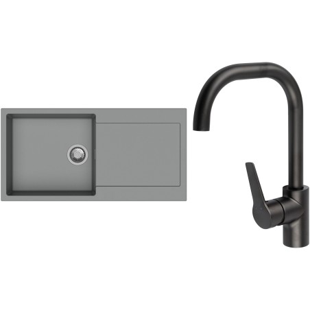 Set StrongSinks S3 (drez Zala 1000 Sivá + batéria Garonne Čierna matná)