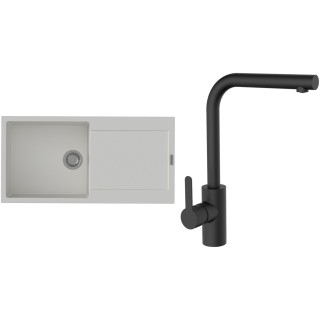 Set StrongSinks S3 (drez Zala 1000 Biela + batéria Ipoly Čierna matná)
