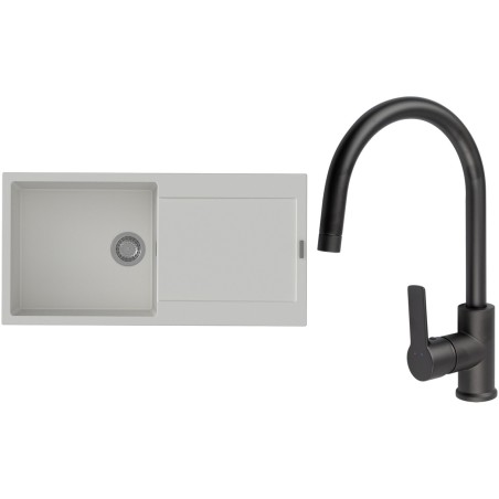 Set StrongSinks S3 (drez Zala 1000 Biela + batéria Loira Čierna matná)