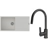 Set StrongSinks S3 (drez Zala 1000 Biela + batéria Loira Čierna matná)