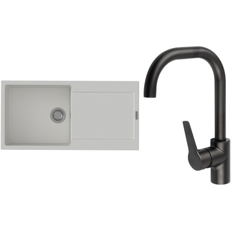 Set StrongSinks S3 (drez Zala 1000 Biela + batéria Garonne Čierna matná)