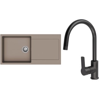 Set StrongSinks S3 (drez Zala 1000 Béžová + batéria Loira Čierna matná)