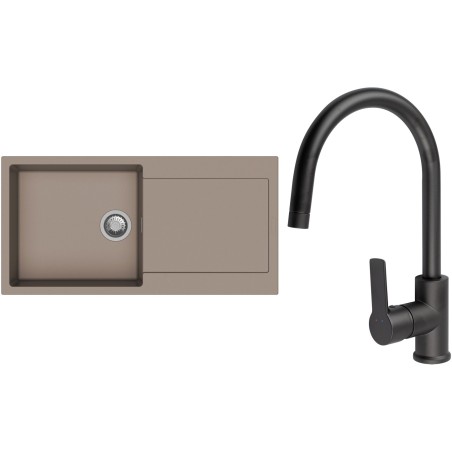 Set StrongSinks S3 (drez Zala 1000 Béžová + batéria Loira Čierna matná)
