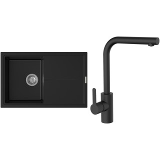 Set StrongSinks S3 (drez Labe 780 Čierna + batéria Ipoly Čierna matná)