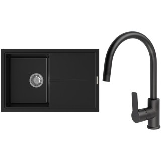Set StrongSinks S3 (drez Labe 780 Čierna + batéria Loira Čierna matná)